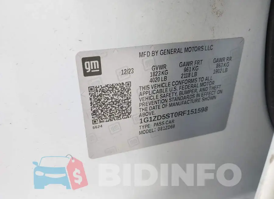 1G1ZD5ST0RF151598 Photo# 9