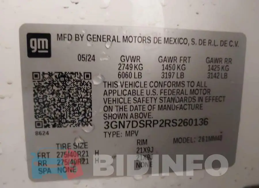 3GN7DSRP2RS260136 Photo# 9