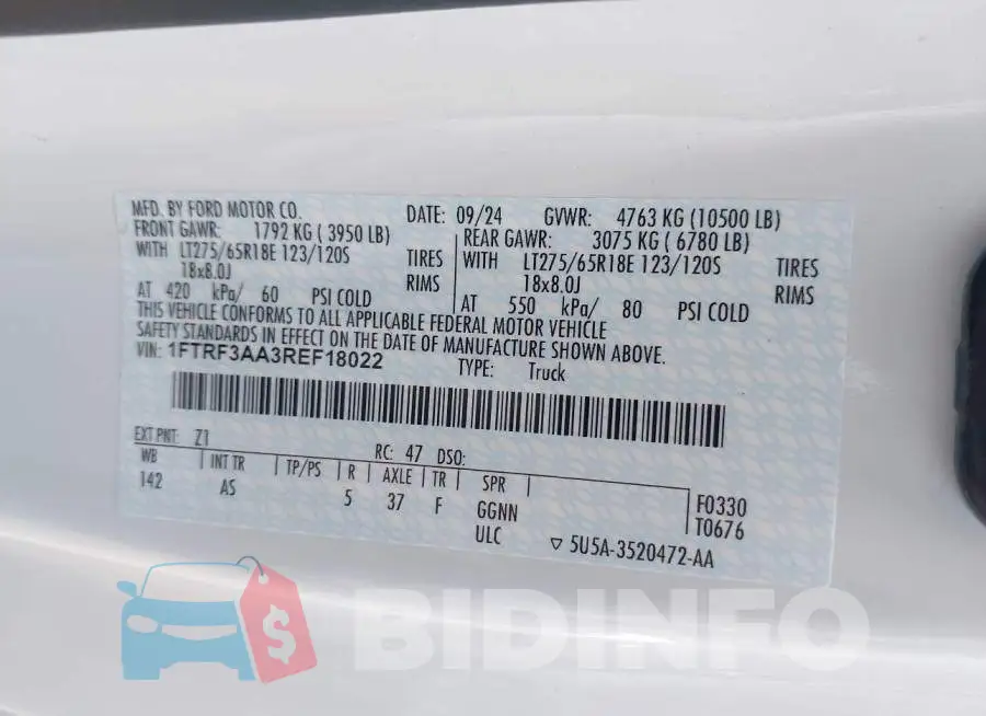 1FTRF3AA3REF18022 Photo# 8