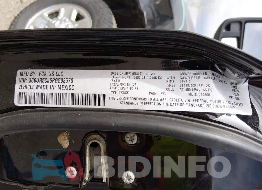 3C6UR5CJ6PG598570 Photo# 9