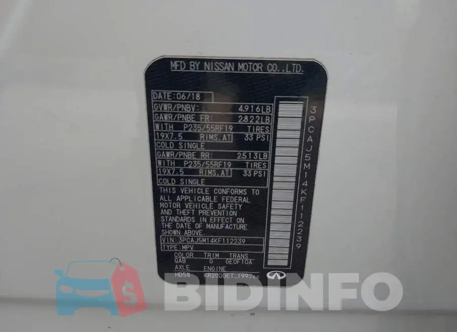 3PCAJ5M14KF112239 Photo# 9