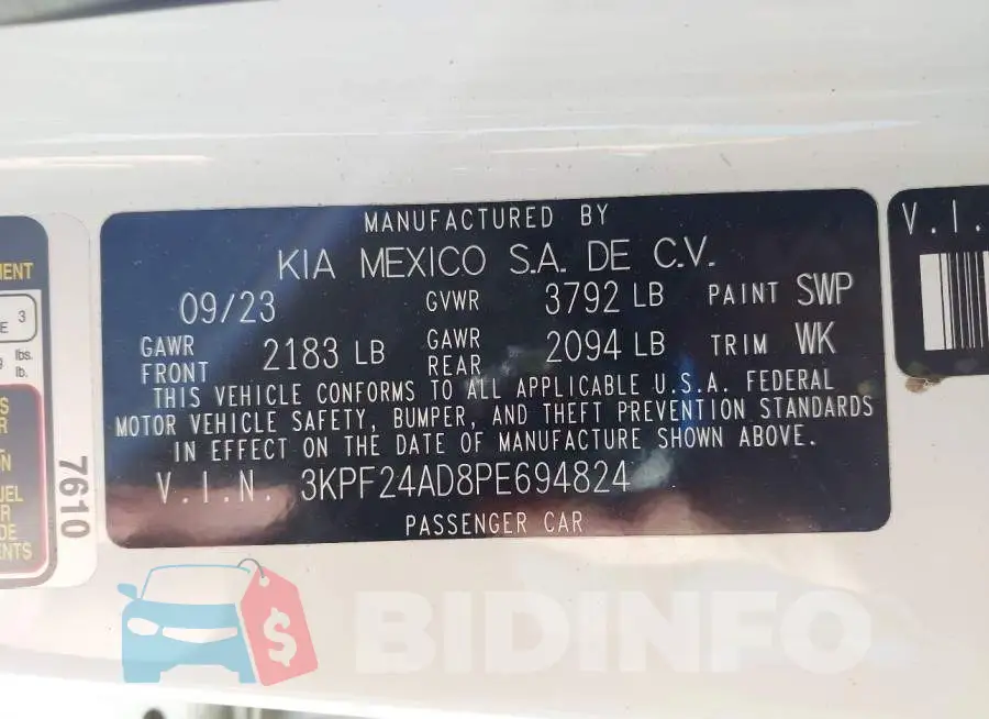 3KPF24AD8PE694824 Photo# 9