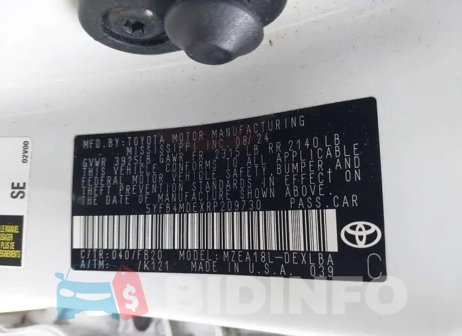 5YFB4MDEXRP209730 Photo# 9