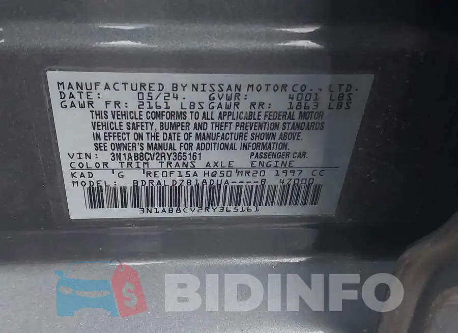 3N1AB8CV2RY365161 Photo# 9