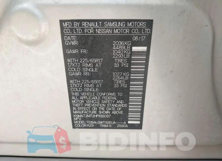 KNMAT2MT2HP616037 Photo# 9