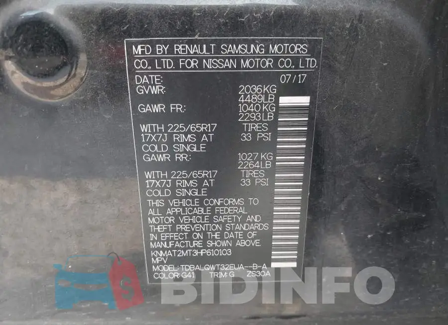 KNMAT2MT3HP610103 Photo# 9