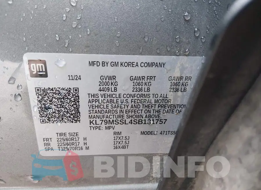 KL79MSSL4SB131757 Photo# 9