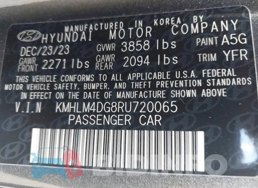 KMHLM4DG8RU720065 Photo# 9