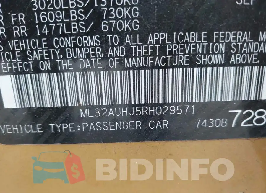 ML32AUHJ5RH029571 Photo# 9