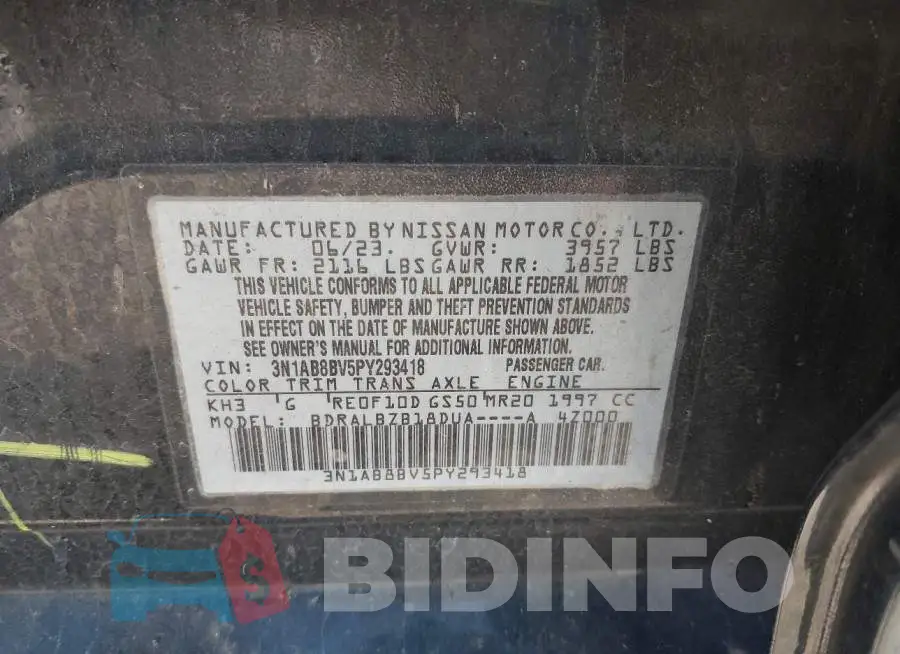 3N1AB8BV5PY293418 Photo# 9
