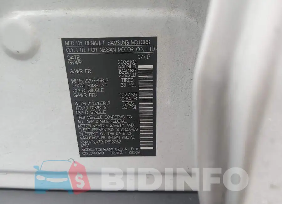 KNMAT2MT3HP612062 Photo# 9