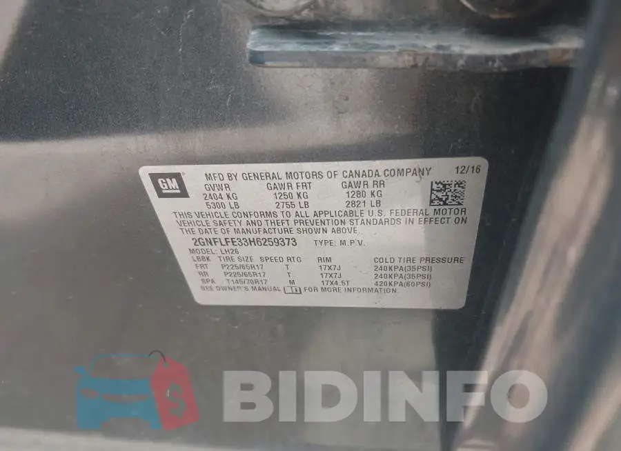 2GNFLFE33H6259373 Photo# 9