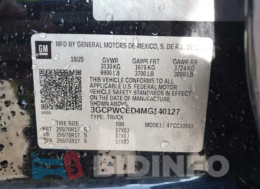 3GCPWCED4MG140127 Photo# 9