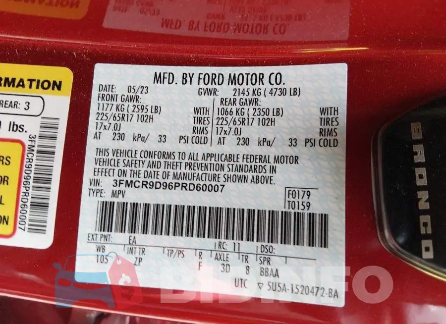 3FMCR9D96PRD60007 Photo# 9