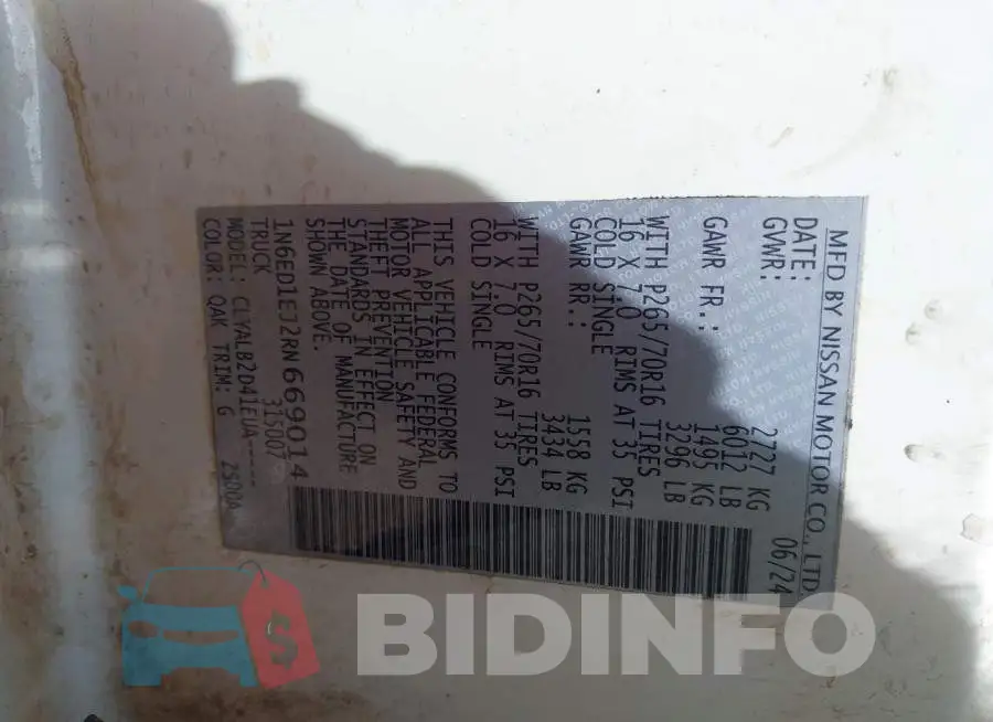 1N6ED1EJ2RN669014 Photo# 9