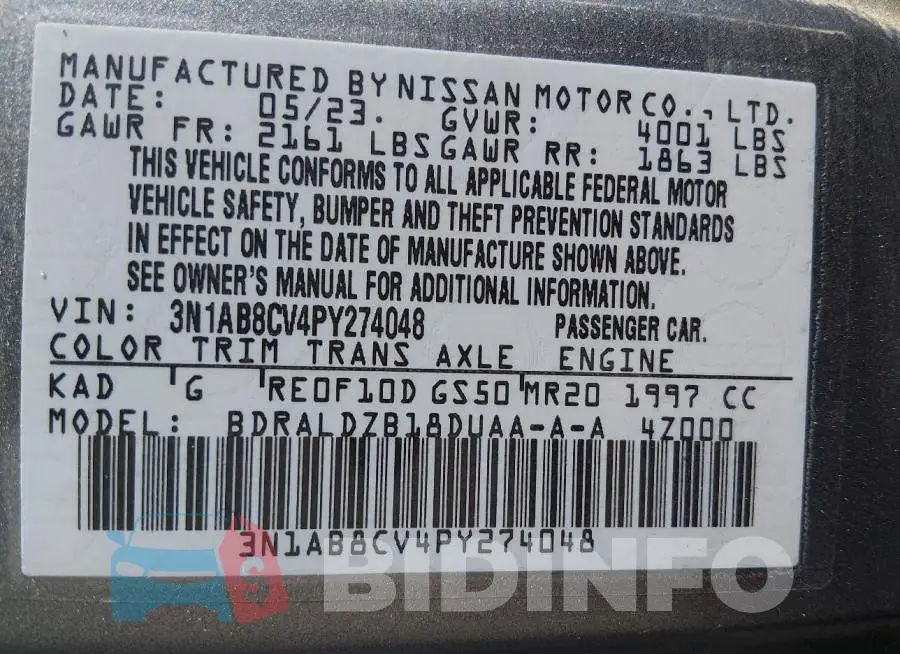 3N1AB8CV4PY274048 Photo# 9