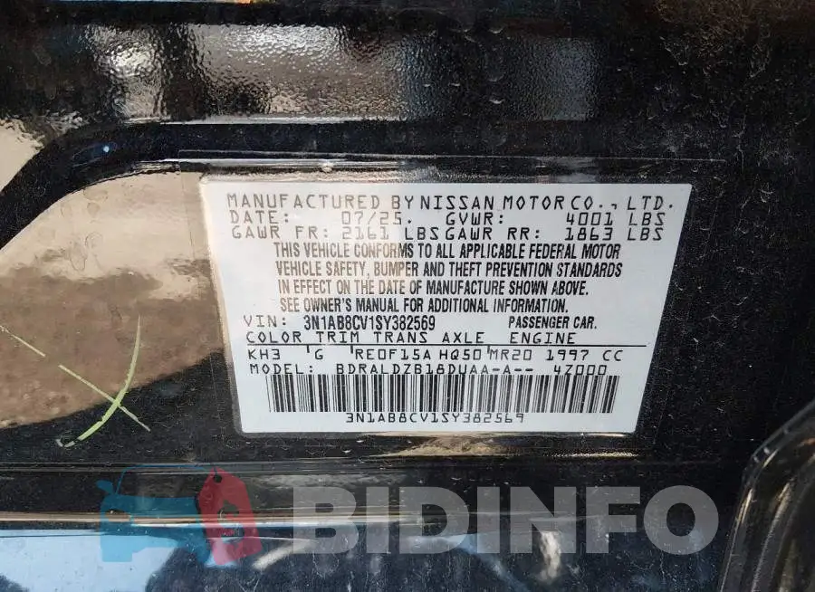 3N1AB8CV1SY382569 Photo# 9