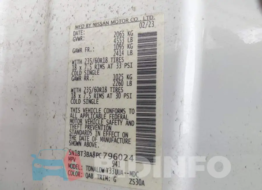 5N1BT3BA8PC796024 Photo# 9