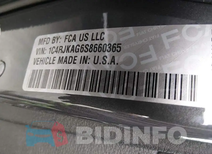 1C4RJKAG6S8660365 Photo# 9
