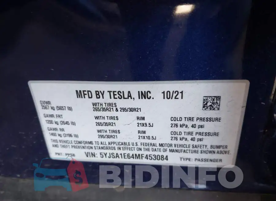 5YJSA1E64MF453084 Photo# 9