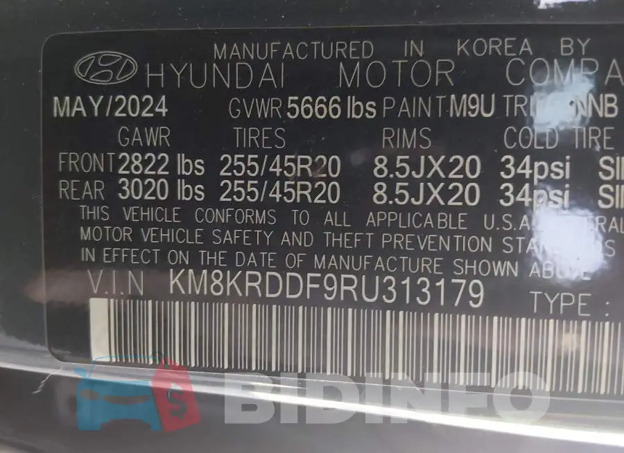 KM8KRDDF9RU313179 Photo# 9