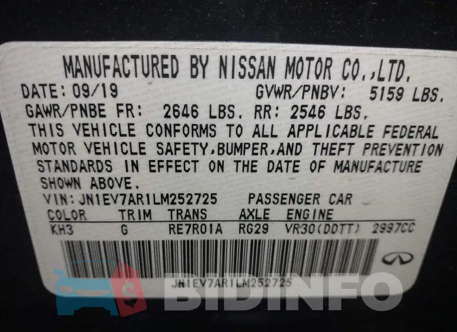 JN1EV7AR1LM252725 Photo# 9