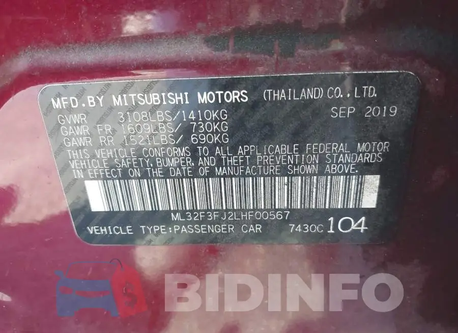 ML32F3FJ2LHF00567 Photo# 9