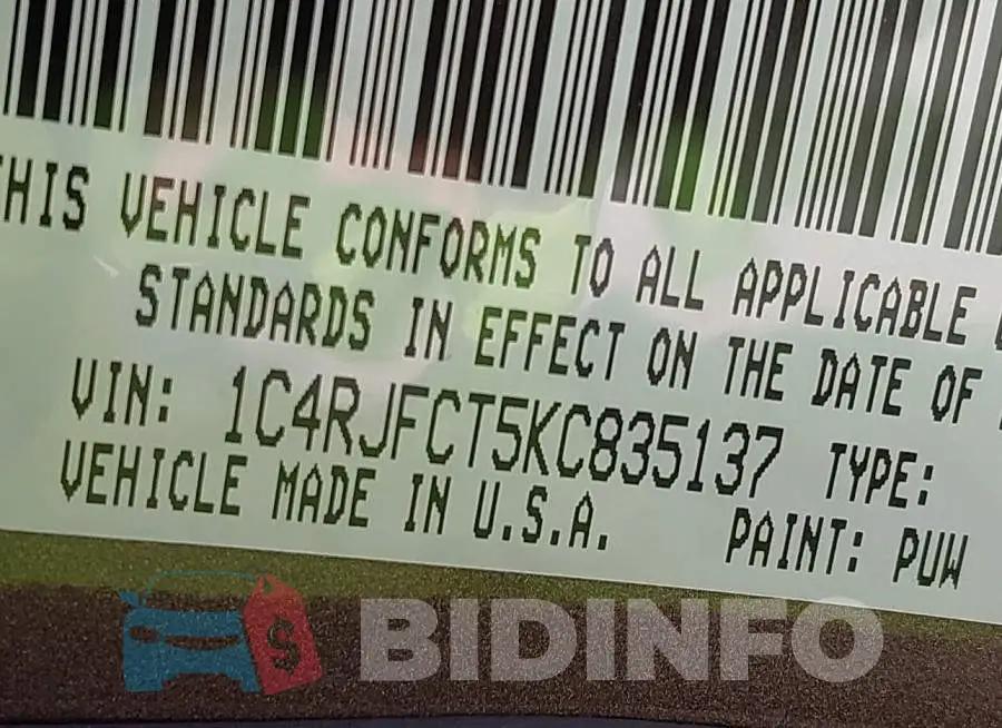 1C4RJFCT5KC835137 Photo# 9
