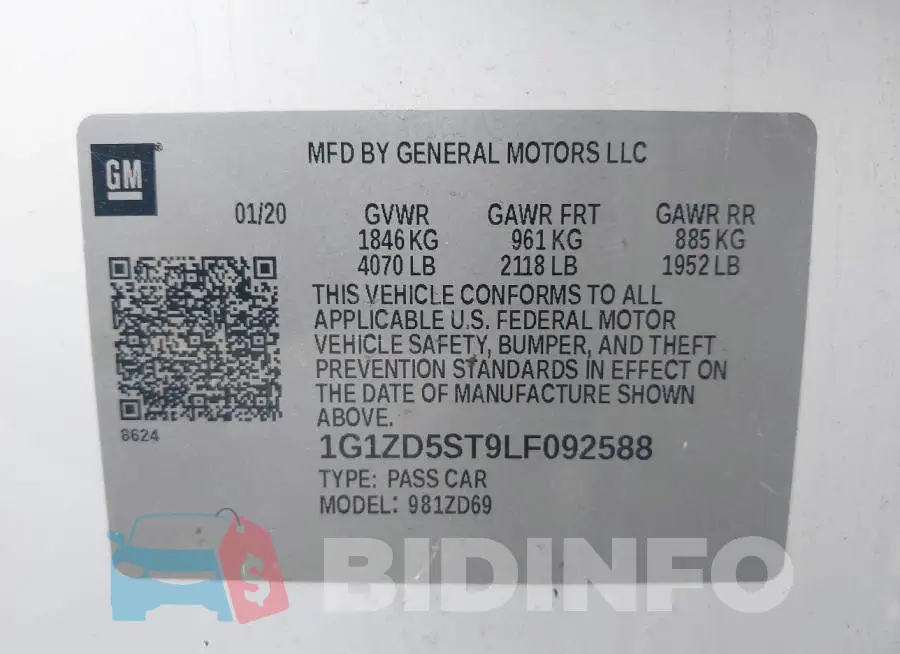 1G1ZD5ST9LF092588 Photo# 9
