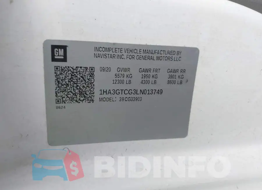 1HA3GTCG3LN013749 Photo# 8