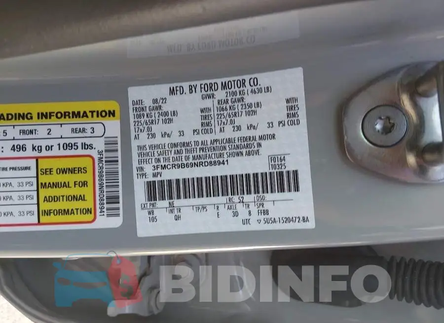 3FMCR9B69NRD88941 Photo# 9