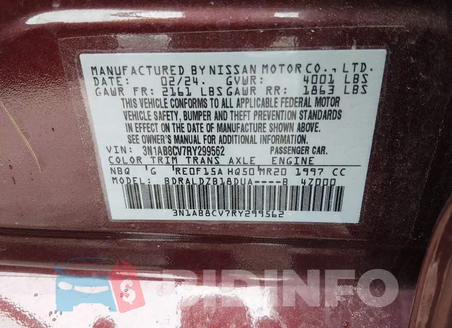 3N1AB8CV7RY299562 Photo# 9