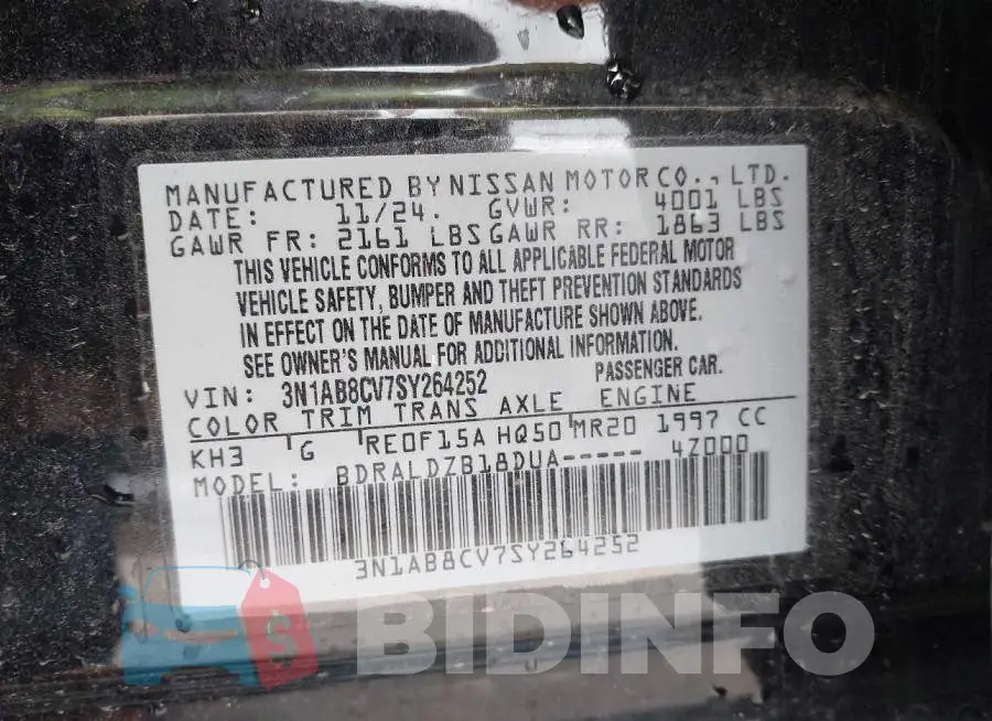 3N1AB8CV7SY264252 Photo# 9