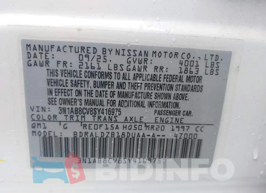3N1AB8CV8SY416975 Photo# 9