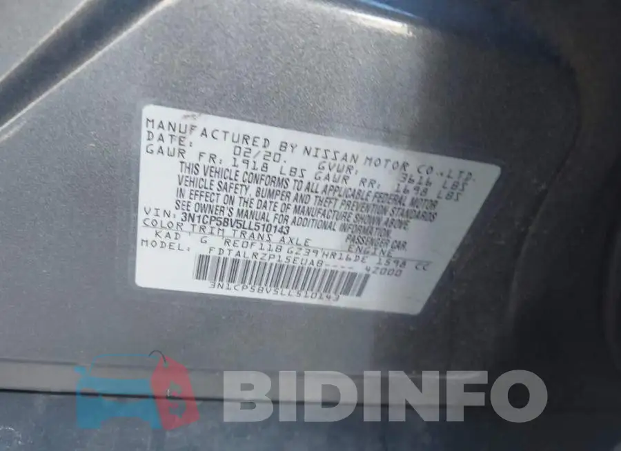3N1CP5BV5LL510143 Photo# 9