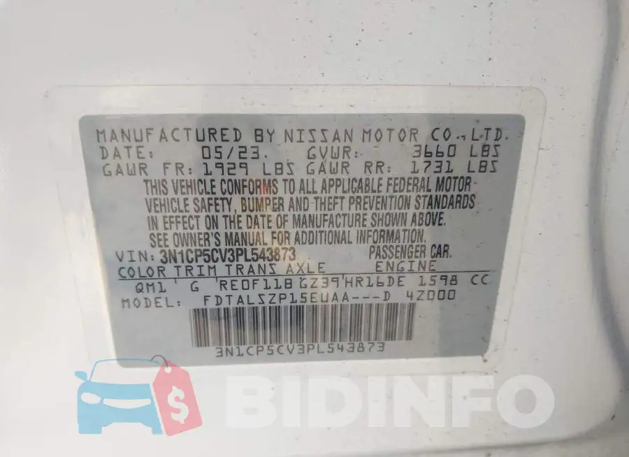 3N1CP5CV3PL543873 Photo# 9