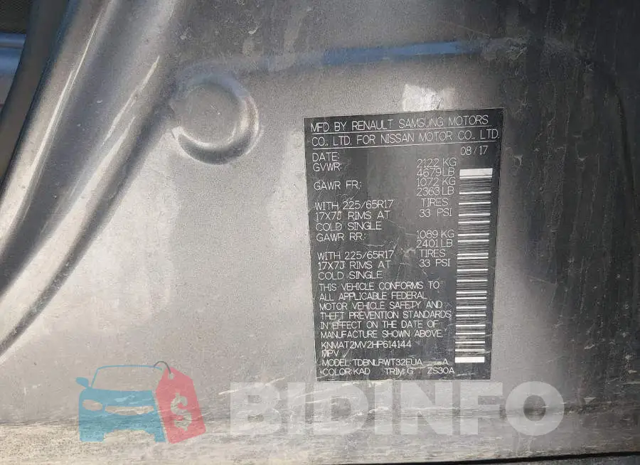 KNMAT2MV2HP614144 Photo# 9
