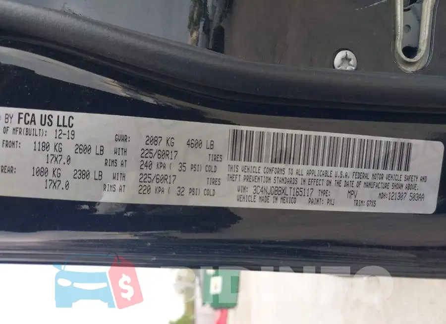 3C4NJDBBXLT165117 Photo# 9