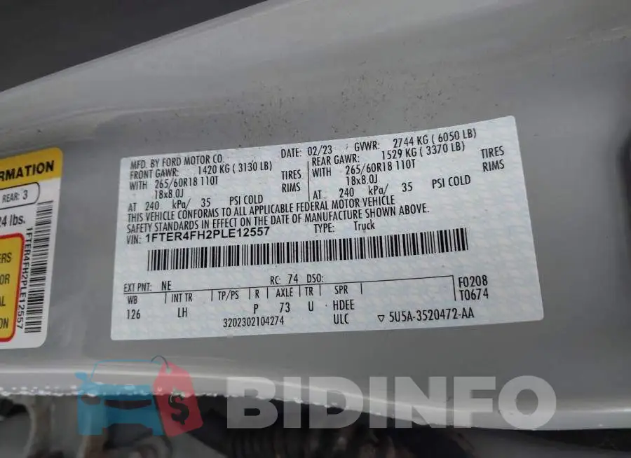 1FTER4FH2PLE12557 Photo# 9
