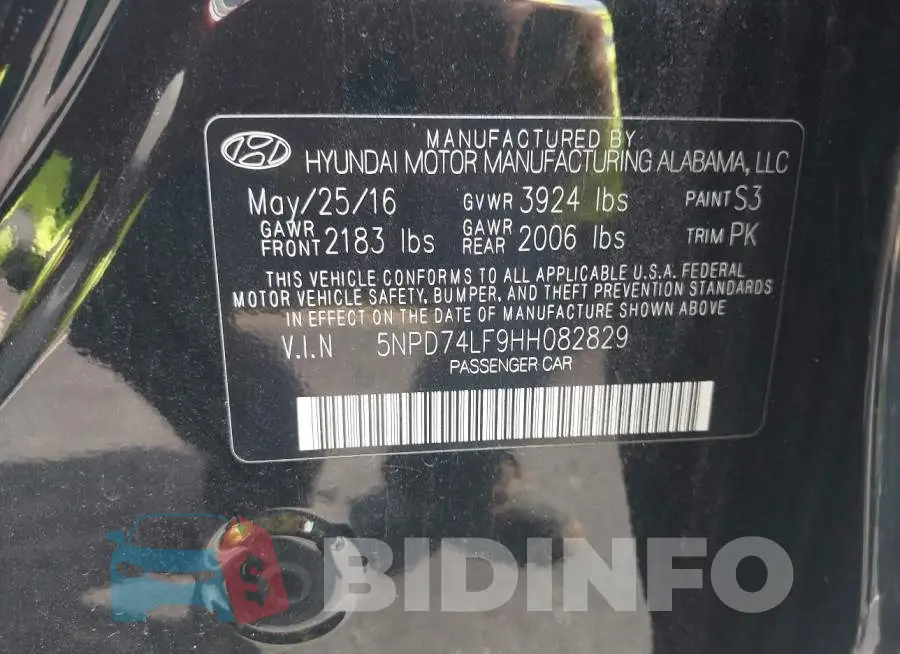 5NPD74LF9HH082829 Photo# 9