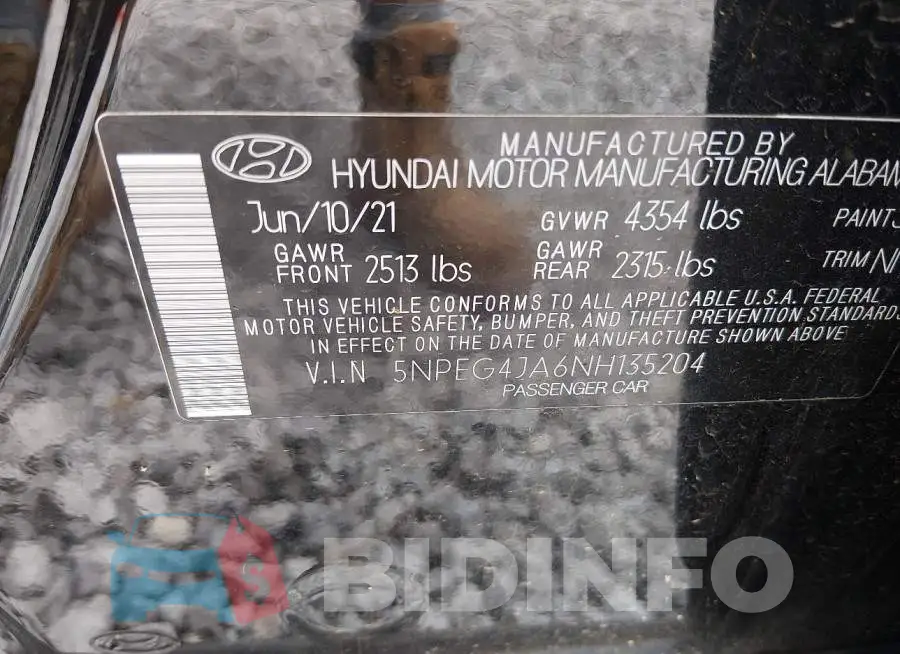 5NPEG4JA6NH135204 Photo# 9