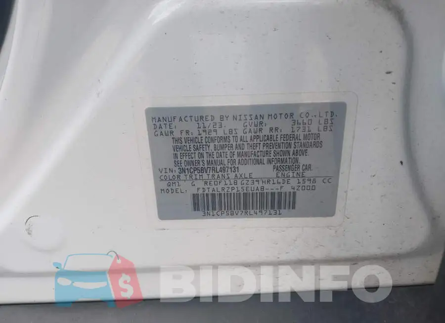 3N1CP5BV7RL497131 Photo# 9