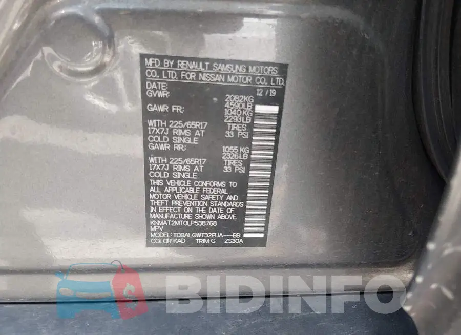 KNMAT2MT0LP538768 Photo# 9