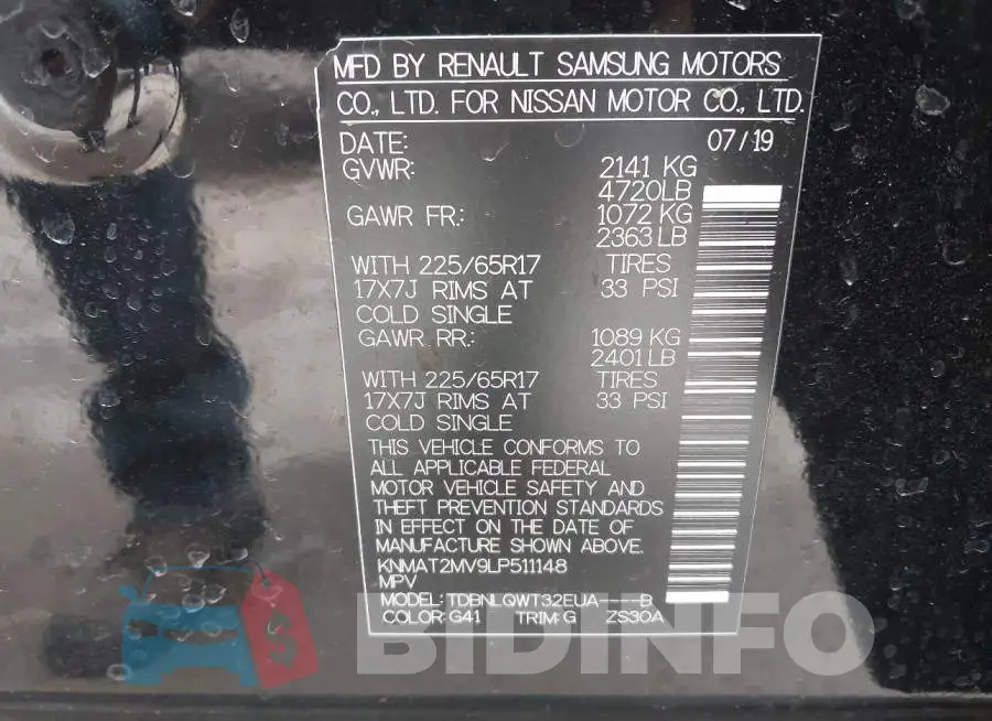 KNMAT2MV9LP511148 Photo# 9