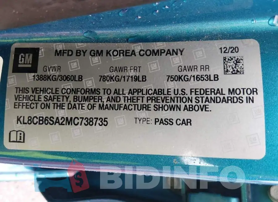 KL8CB6SA2MC738735 Photo# 9