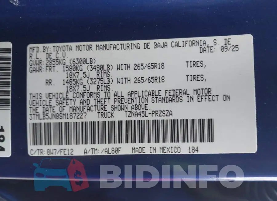 3TMLB5JN8SM187227 Photo# 9