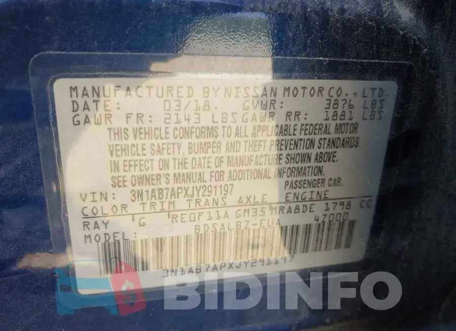 3N1AB7APXJY291197 Photo# 9