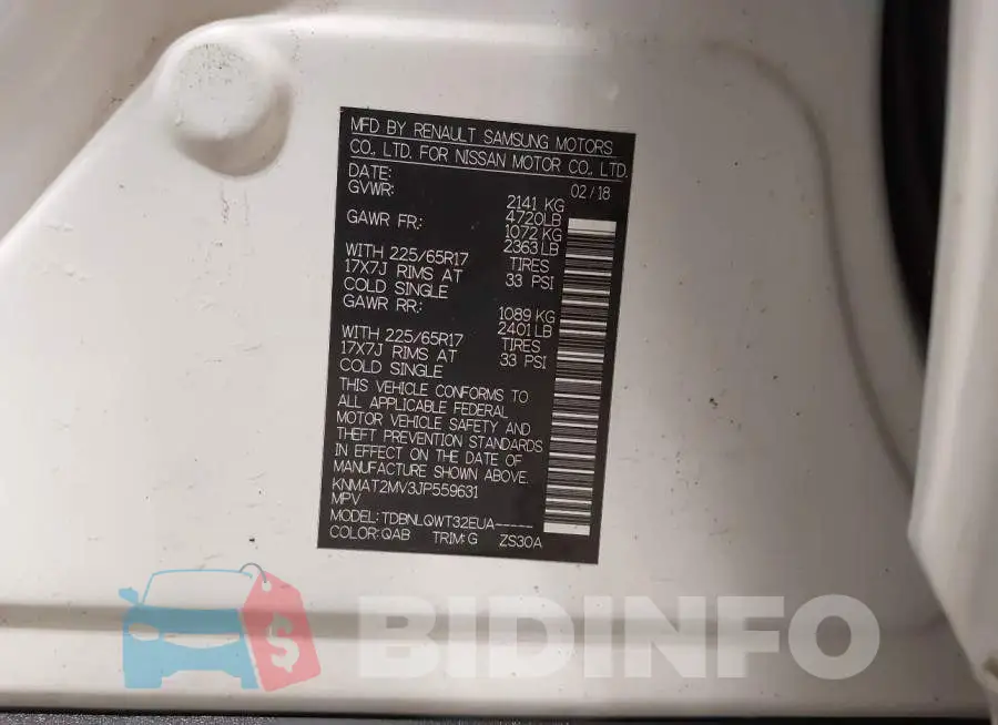KNMAT2MV3JP559631 Photo# 9