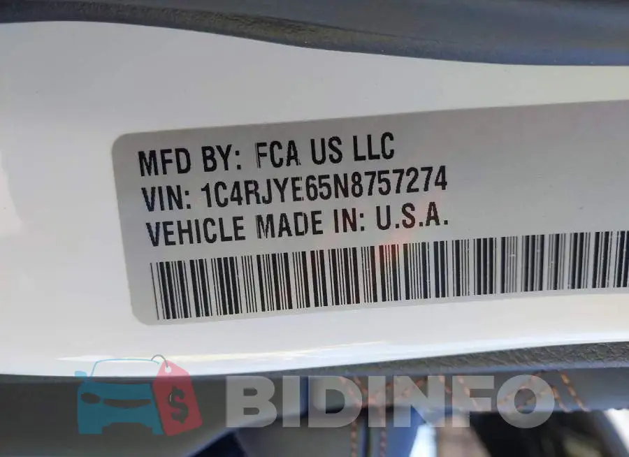 1C4RJYE65N8757274 Photo# 9