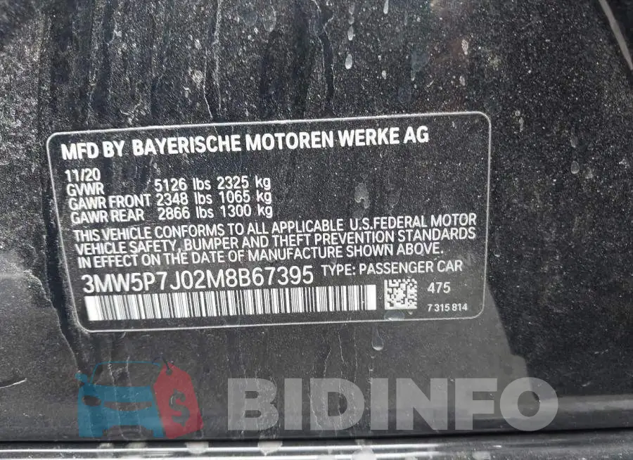 3MW5P7J02M8B67395 Photo# 9